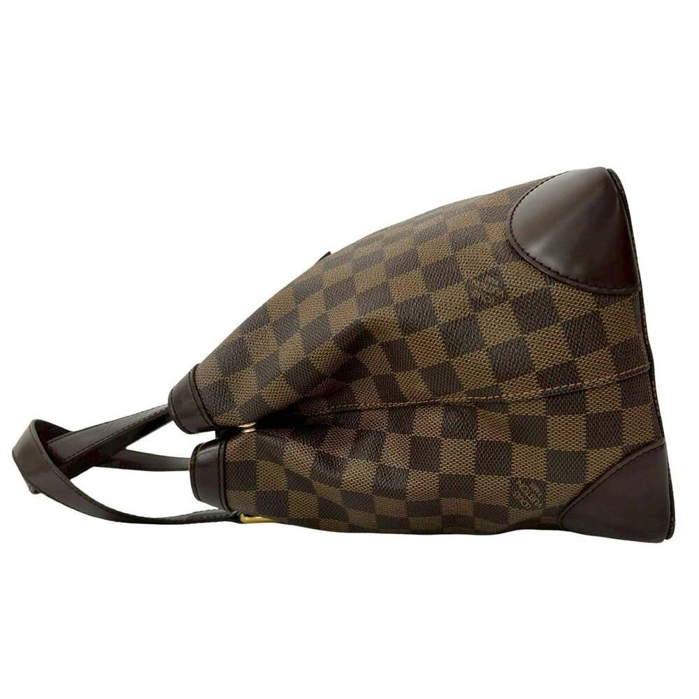 LOUIS VUITTON Brown Damier Leather Tote Bag - Picture 5 of 10